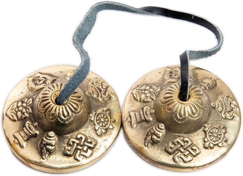 HemoTouch Tingsha Cymbals Bells Meditation Mindfulness Chime for Chakra Healing Spiritual Dharma Gifts Handcrafted - Image 4